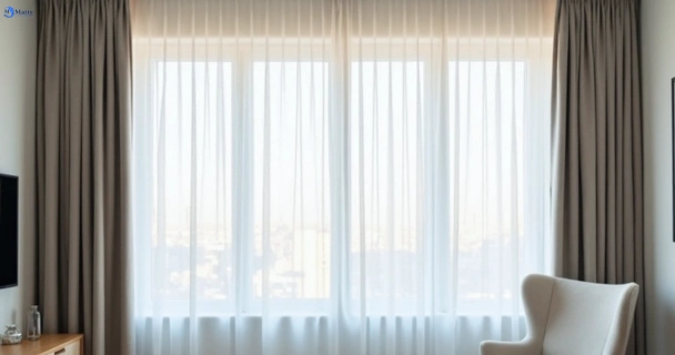 Freshly steam cleaned curtains in carole-park QLD